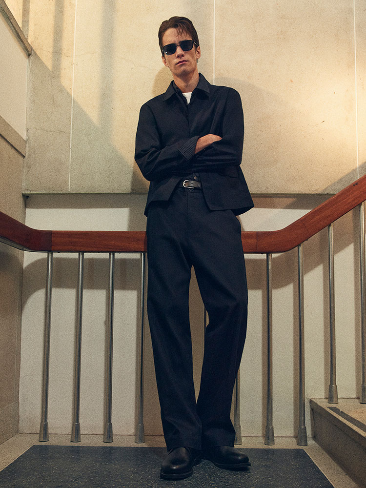 コットン ストレートレッグ パンツ